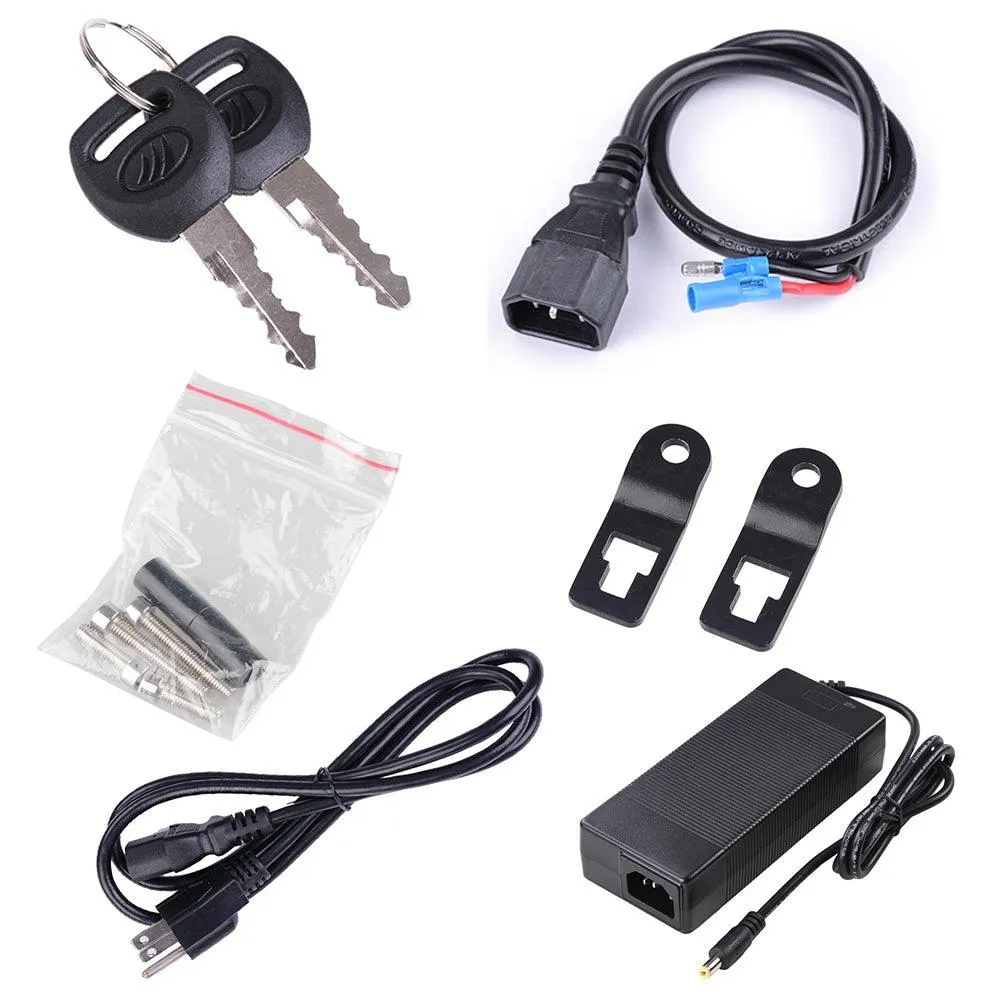 Yescom 48V 14AH Lithium Electric Bicycle Battery Rear Rack Type w/ Holder Charger For 48V 1000W Bike, photo 9 of 9
