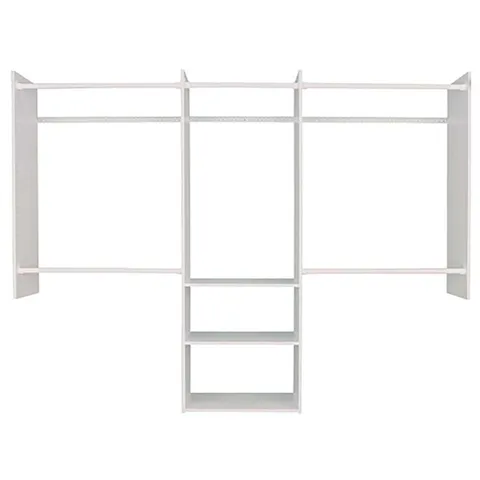 Easy Track 84 in high · 96 in wide · 14 in long Steel Deluxe Starter Closet Kit 1 pk