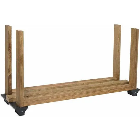 2x4basics Black Firewood Rack System