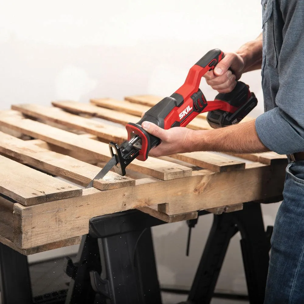 SKIL 20V Cordless Reciprocating Saw, 2.0Ah Lithium Battery and 20V Charger, RS582902, photo 8 of 8