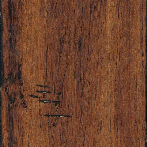 Hand Scraped Strand Woven Spice Solid Bamboo Flooring