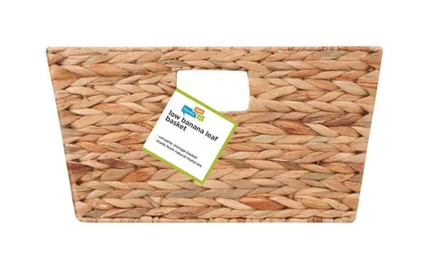 Honey-Can-Do Banana Leaf 15 in long · 15 in wide · 8 in high Brown/Natural Storage Basket