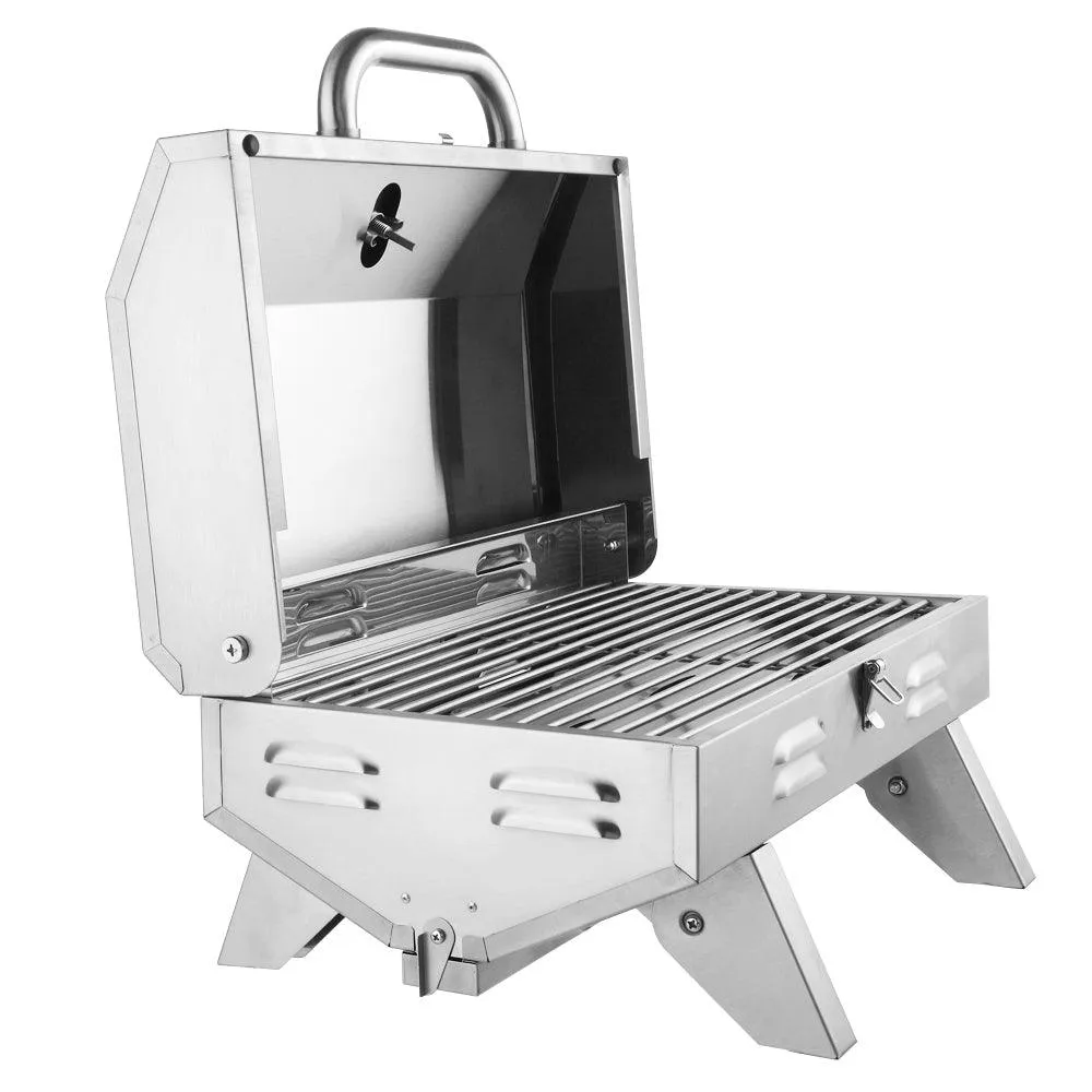 Zimtown Outdoor Tabletop Stainless Steel Propane Gas Grill Portable Single Burner, photo 5 of 8