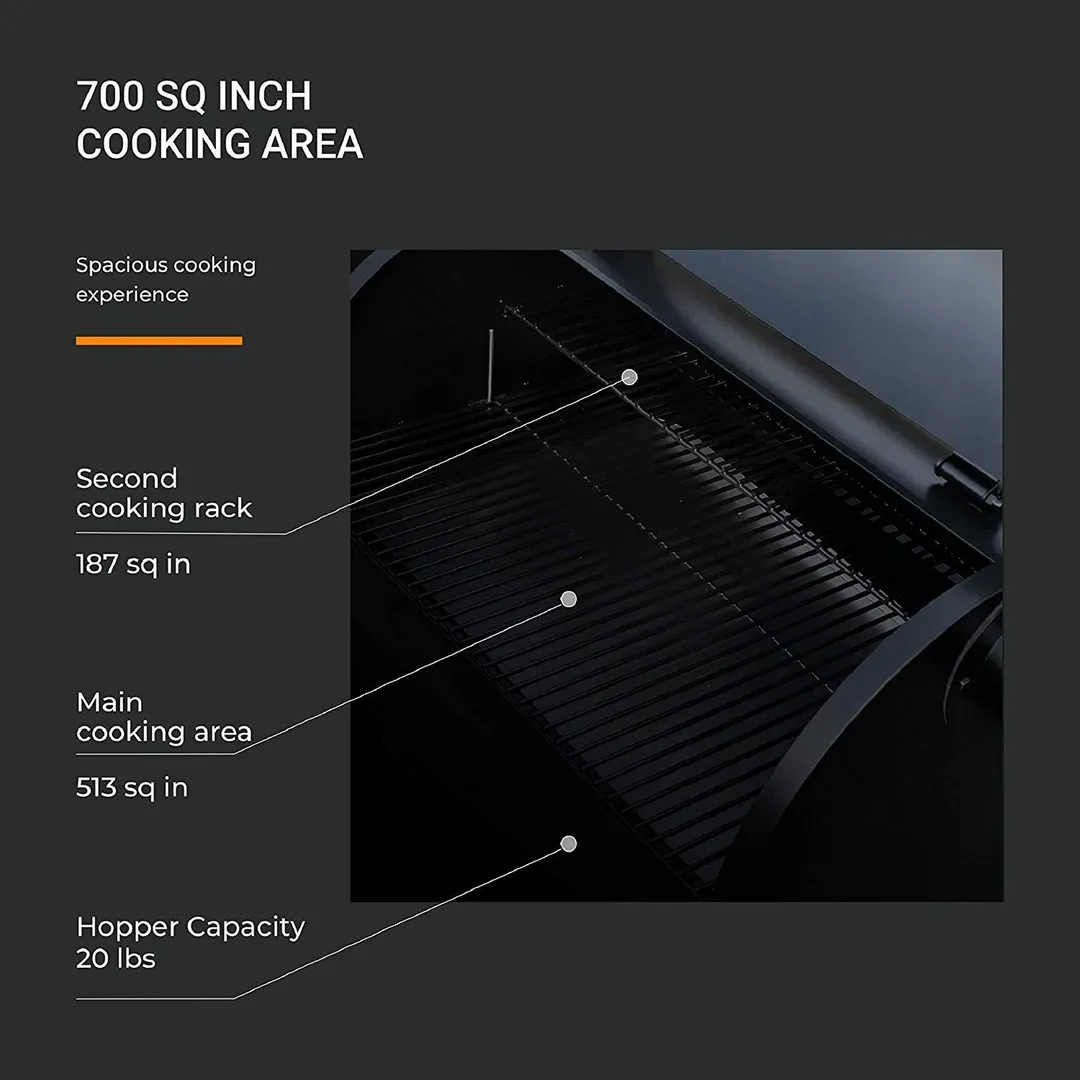 Z Grills ZPG-700E Wood Pellet Grill & Smoker 700 sq in 8 in 1 BBQ Auto Temperature 2020 Model Cover included in Stainless, photo 7 of 8