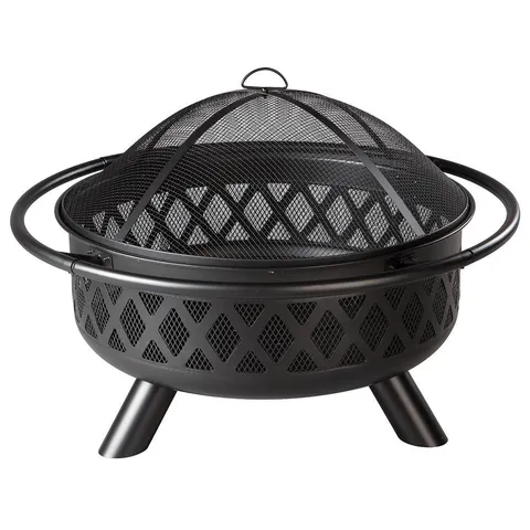 WAD1010SP Black Finish Wood Burning Outdoor Fire Pit