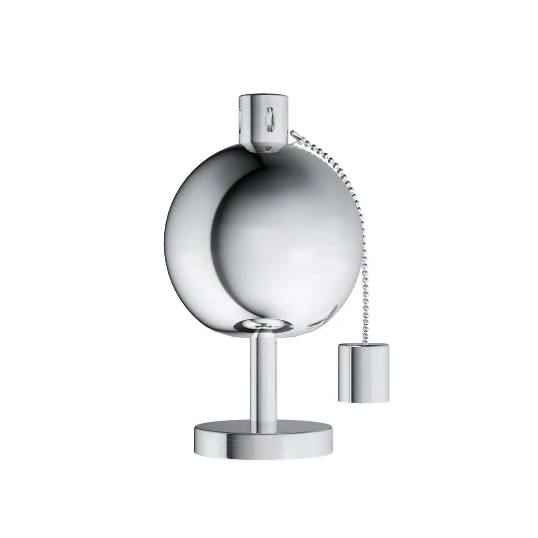 Pure Garden Tabletop Torch Lamp- 10” Stainless Steel Outdoor Fuel Canister Flame Light for Citronella with Fiberglass Wick for Backyard, Patio by Pure Garden, photo 4 of 6