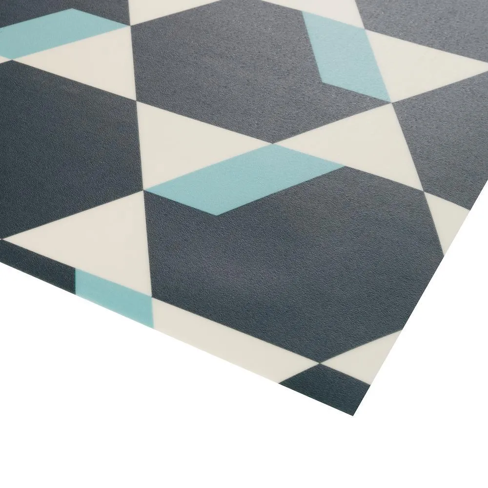 IVC Madison Avenue Blue and Grey Residential Vinyl Sheet, Sold by 13.2 ft. Wide x Custom Length, photo 3 of 5