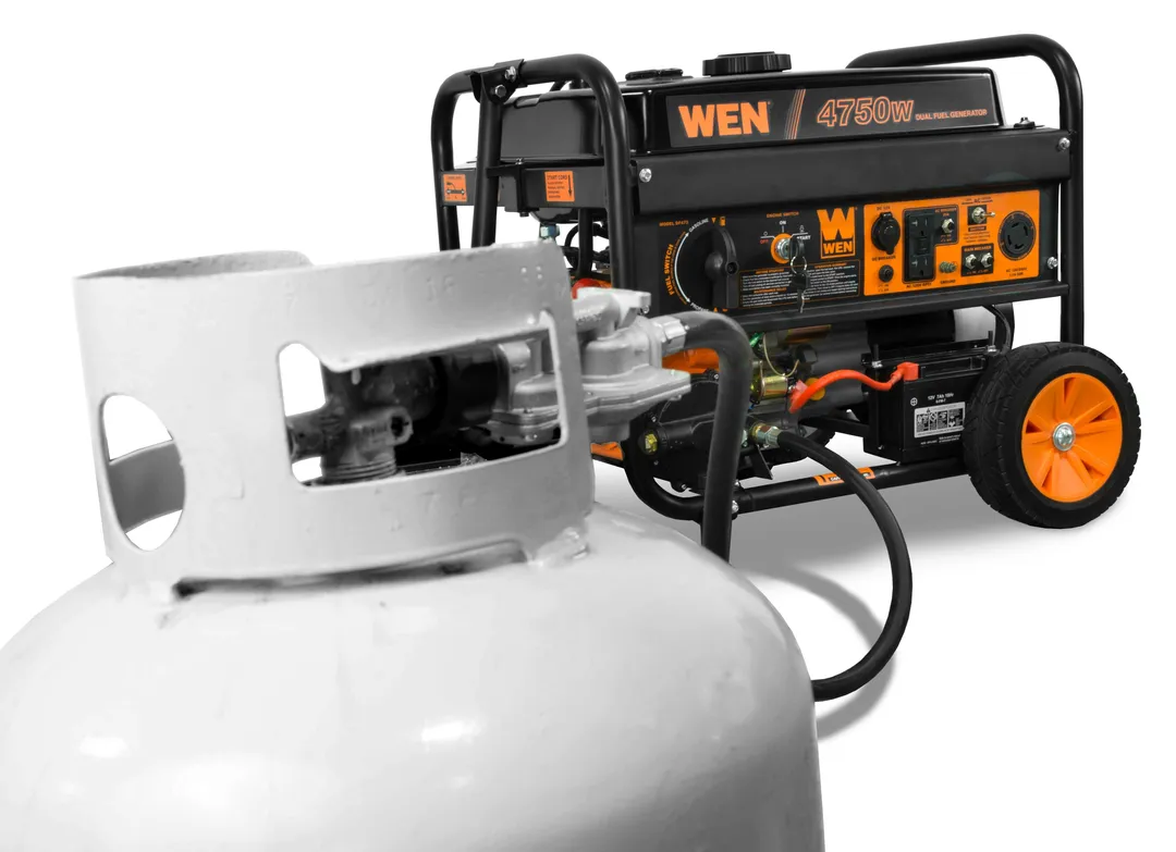 WEN 4750-Watt 120V/240V Dual Fuel Portable Generator with Wheel Kit and Electric Start - CARB Compliant, photo 3 of 7