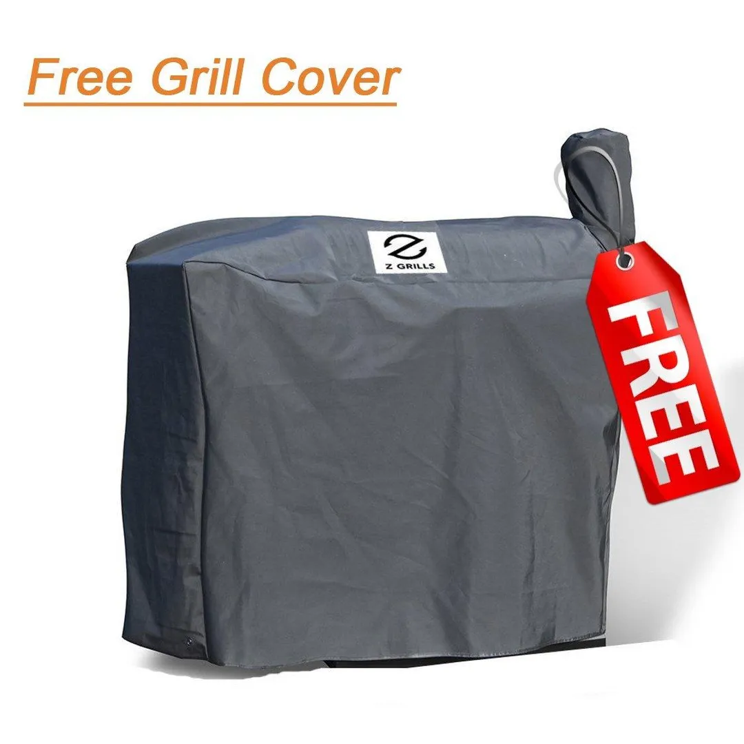 Z GRILLS Wood Pellet BBQ Grill and Smoker with Digital Temperature Controls and Free Patio Cover, photo 5 of 10