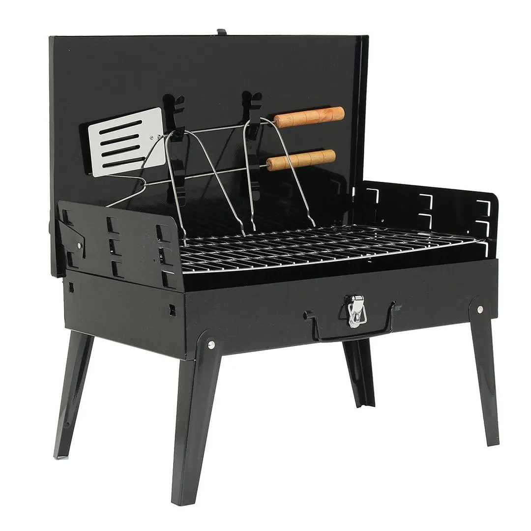 18  Portable BBQ Charcoal Grill Stove BBQ Backyard Patio Outdoor Cooker Tabletop Camping Barbecue, photo 8 of 8