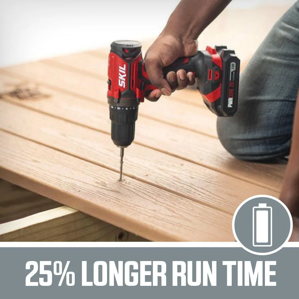 SKIL PWRCore 4-Tool 20V Cordless Combo Kit with (2) 2.0Ah Lithium-Ion Batteries and Charger, CB739601, photo 2 of 16