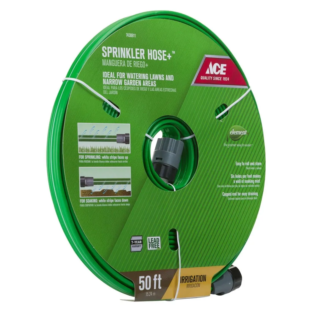 Ace Sprinkler Hose+ 5/8 in. D X 50 ft. L Sprinkler Hose Green, photo 2 of 5