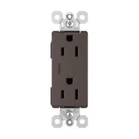 radiant Dark Bronze 15-Amp Decorator Tamper Resistant Residential Outlet