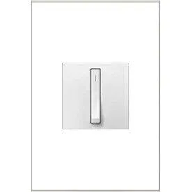 Adorne Whisper 15-amp Single-Pole/3-Way White Rocker Residential Light Switch