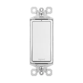 radiant 15-amp Single-pole/3-way White Rocker Illuminated Residential Light Switch