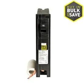 Homeline 15-Amp 1-Pole Combination Arc Fault Circuit Breaker