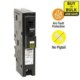 Homeline 20-Amp 1-Pole Combination Arc Fault Circuit Breaker
