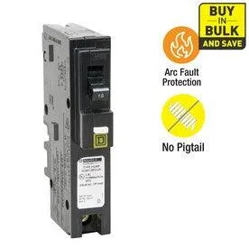 Homeline 15-Amp 1-Pole Combination Arc Fault Circuit Breaker