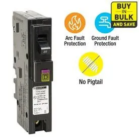 Homeline 20-Amp 1-Pole Dual Function AFCI/GFCI Circuit Breaker