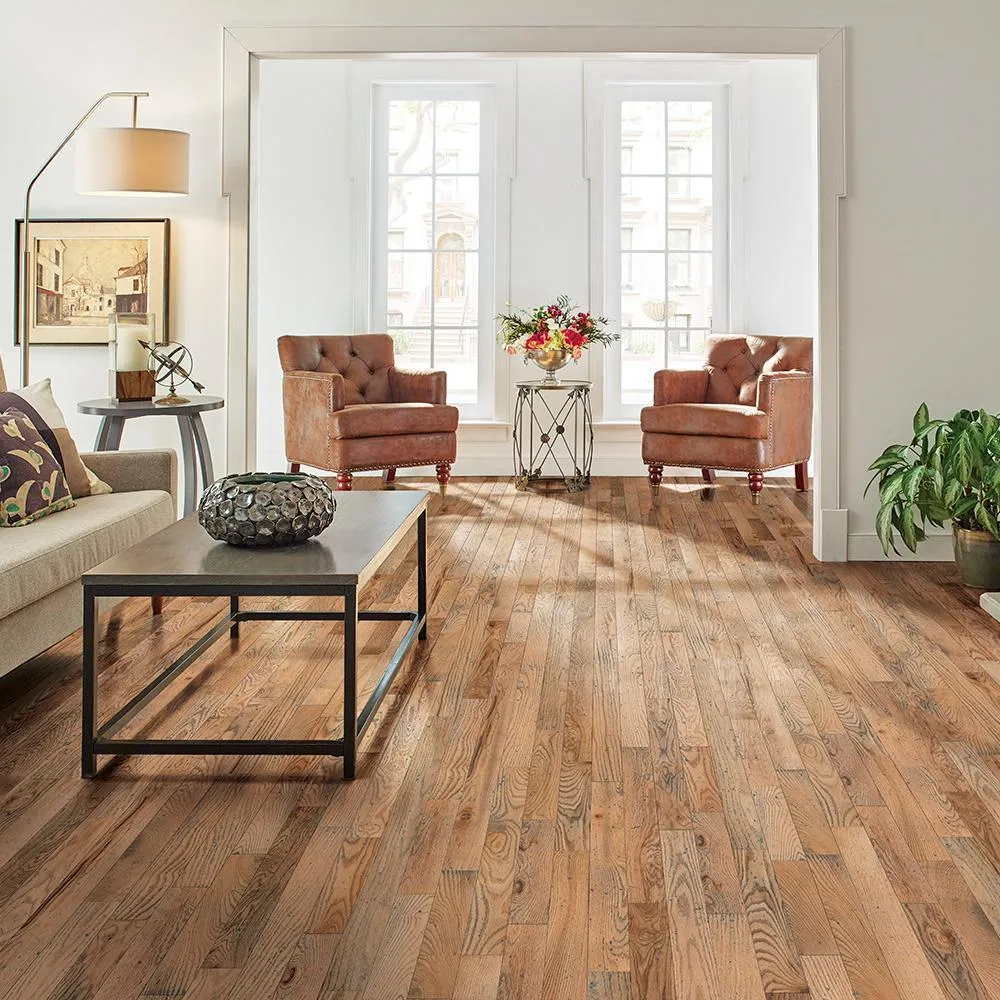 Bruce Revolutionary Rustics Oak Classic Natural 3/4 in. T x 3-1/4 in. W x Varying L Solid Hardwood Flooring (22 sq.ft./case), photo 2 of 23
