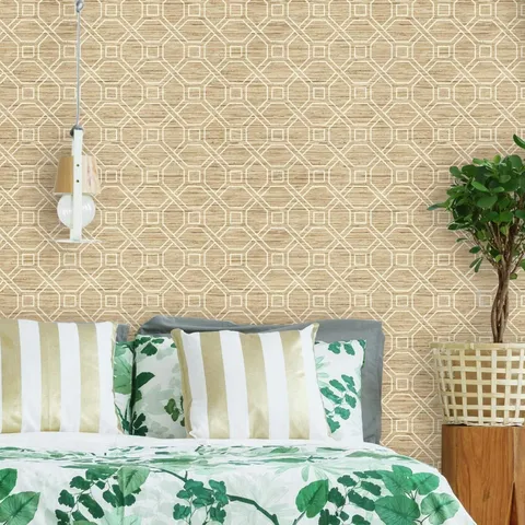 Coastal Trellis Peel and Stick Wallpaper