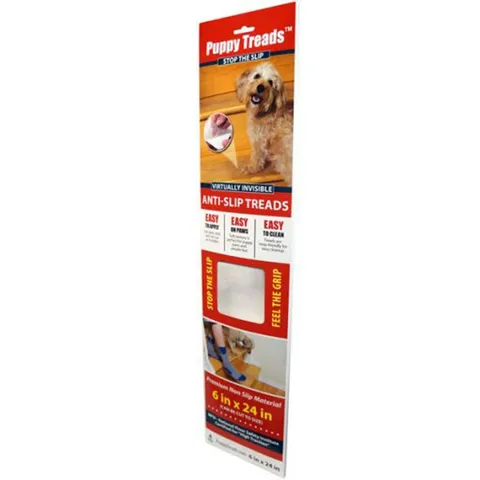 6 in wide · 24 in long Unfinished Clear Vinyl Anti-Slip Treads