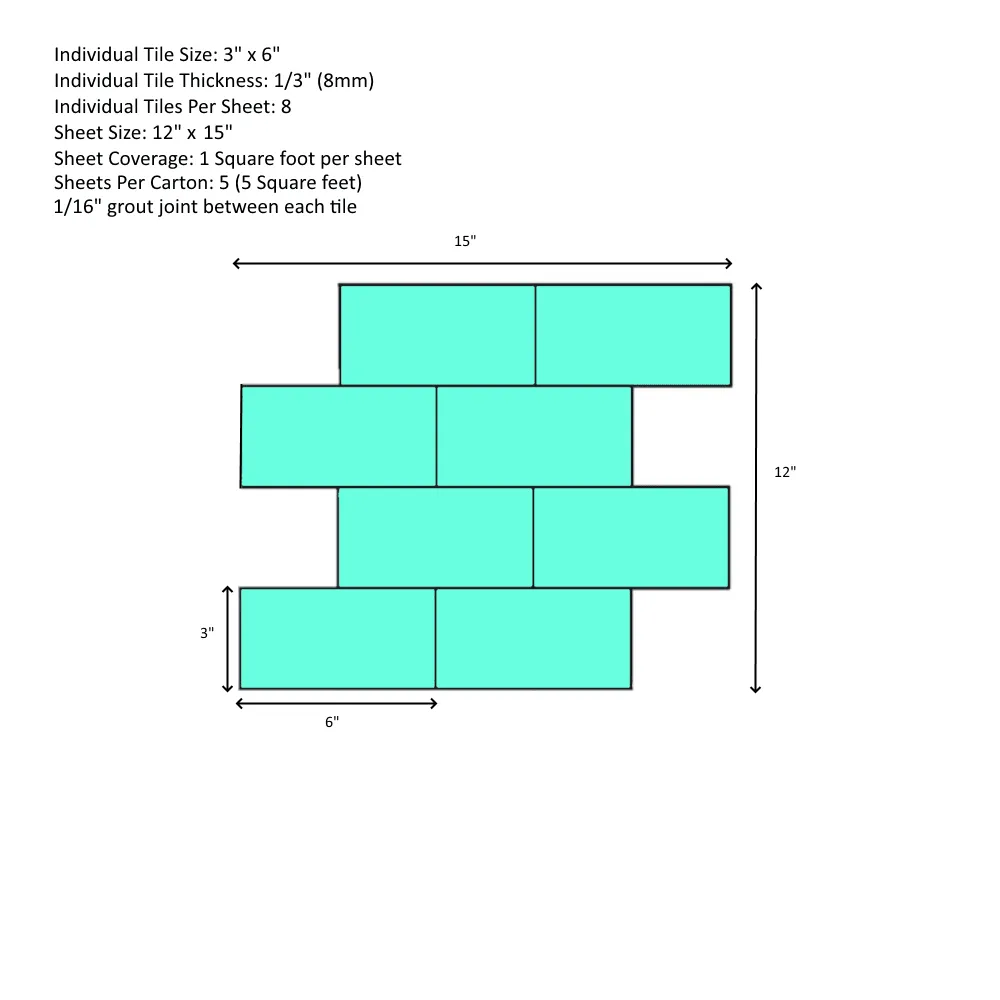 WS Tiles - Premium Soft White 3 in. x 6 in. Glass Subway 12 in. x 12 in. Mesh-Backed Wall Tile (5 sq. ft. / Case), photo 3 of 4