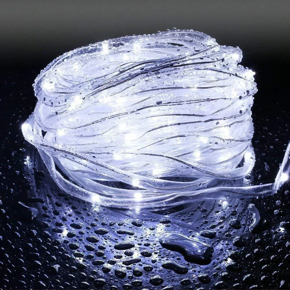 Outerdo 50 LED Waterproof Solar Rope Tube Lights,22Ft （7m）Led String Strip Decorative Christmas Wedding Party Garden Outdoor Light Lamp  For  Wedding, Patio, Garden, Christmas Decor,7 Colo, photo 16 of 18