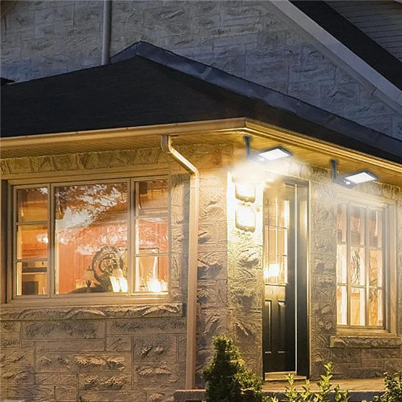 Novashion 1/2 Pack Outdoor Solar Gutter Lights Wall Sconces with Rotatable Mounting Pole Solar Powered Motion Sensor Security Lights Wall Detector Lights For Patio Deck Yard Garden Driveway, photo 2 of 8