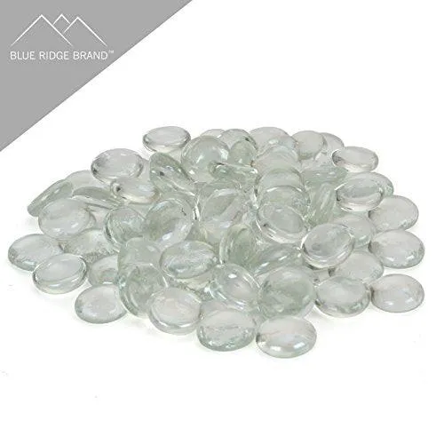 Blue Ridge Brand Fire Pit Glass - Crystal Clear Reflective Fire Glass Beads 3/4" - Reflective Fire Pit Glass Rocks - Blue Ridge Brand™ Reflective Glass Beads for Fireplace and Landscaping 3, 5, 10, 20, 50 Pounds, photo 2 of 6