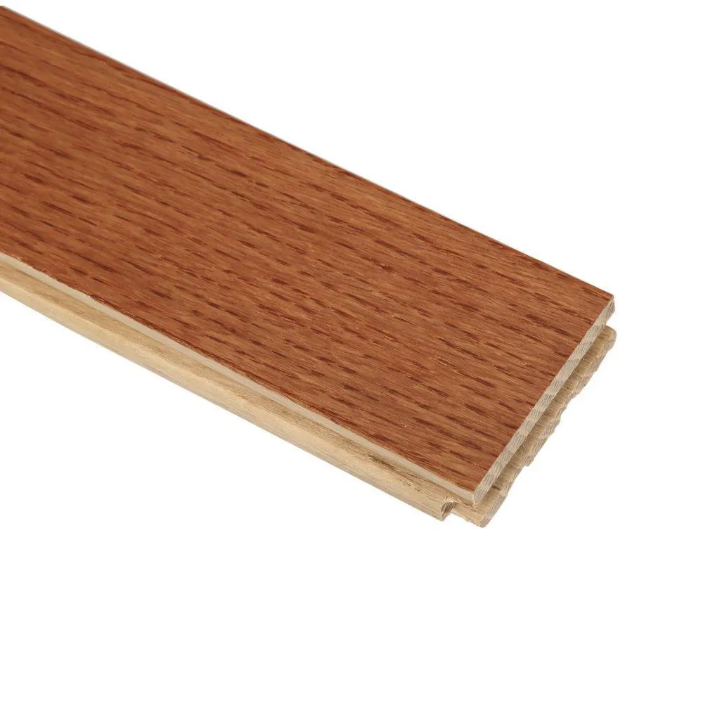 Bruce American Originals Copper Dark Red Oak 3/4 in. T x 2-1/4 in. W x Varying L Solid Hardwood Flooring (20 sq. ft. /case), photo 3 of 8