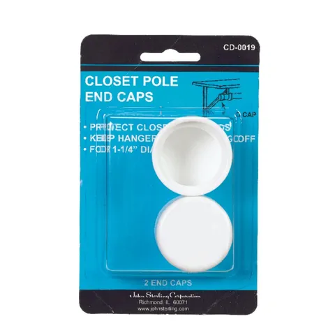 Pro 1-1/4 in long · 1-1/4 in deep White Plastic Closet Rod Support