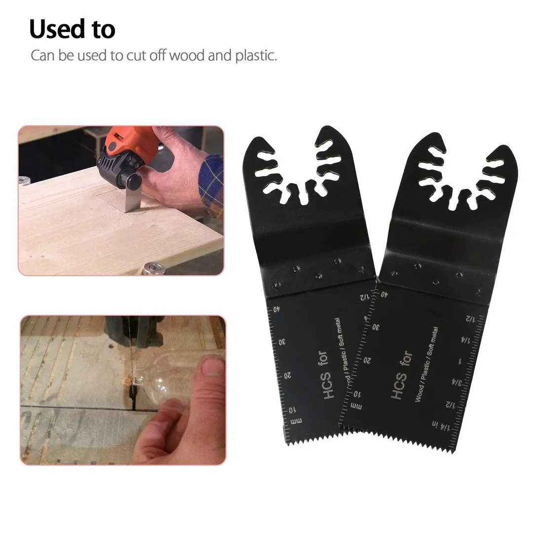 TSV 10Pcs Professional Oscillating Saw Blades, Great Carbon Steel Oscillating Saw Blades With Depth Markers for Making Accurate Cuts, Compatible with Bosch, Fein, Dremel, TCH, RIDGID, CRAFTSMAN, photo 3 of 8