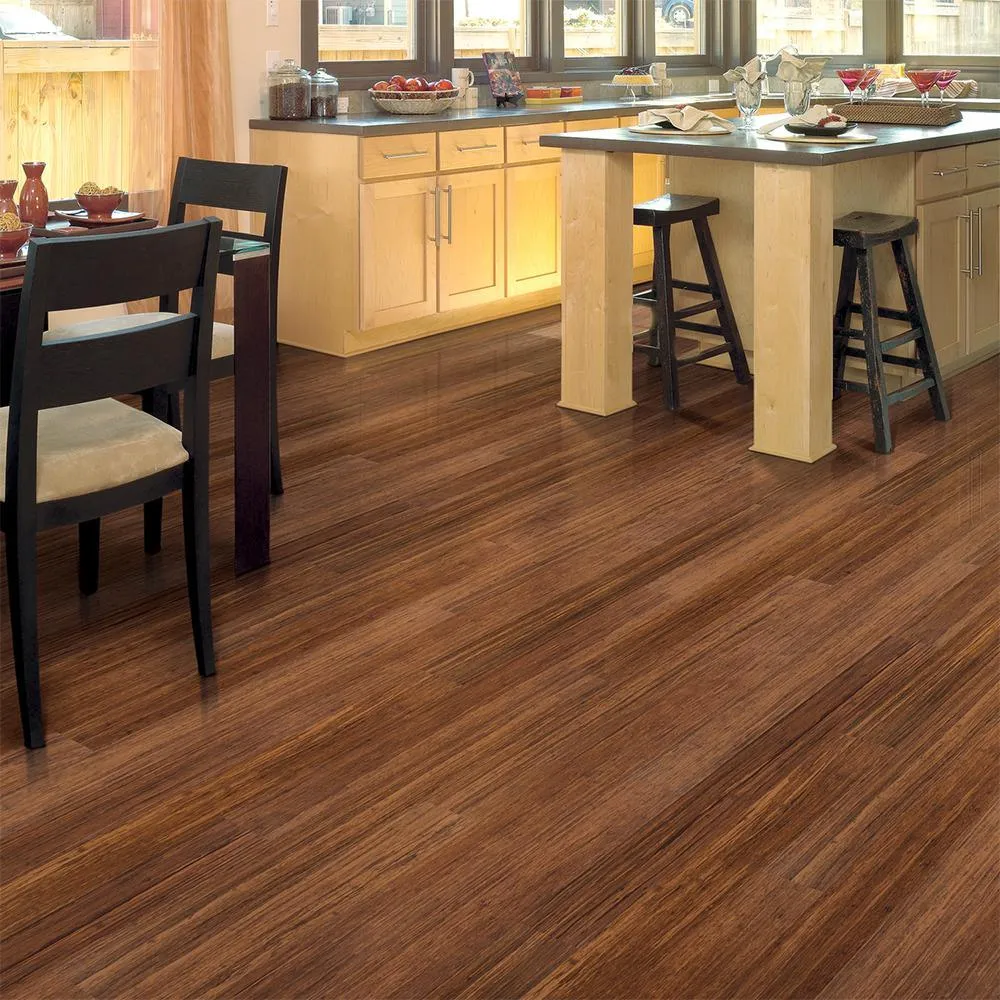 Home Legend Strand Woven Harvest 3/8 in. Thick x 4-3/4 in. Wide x 36 in. Length Click Lock Bamboo Flooring (19 sq. ft. / case), photo 5 of 9