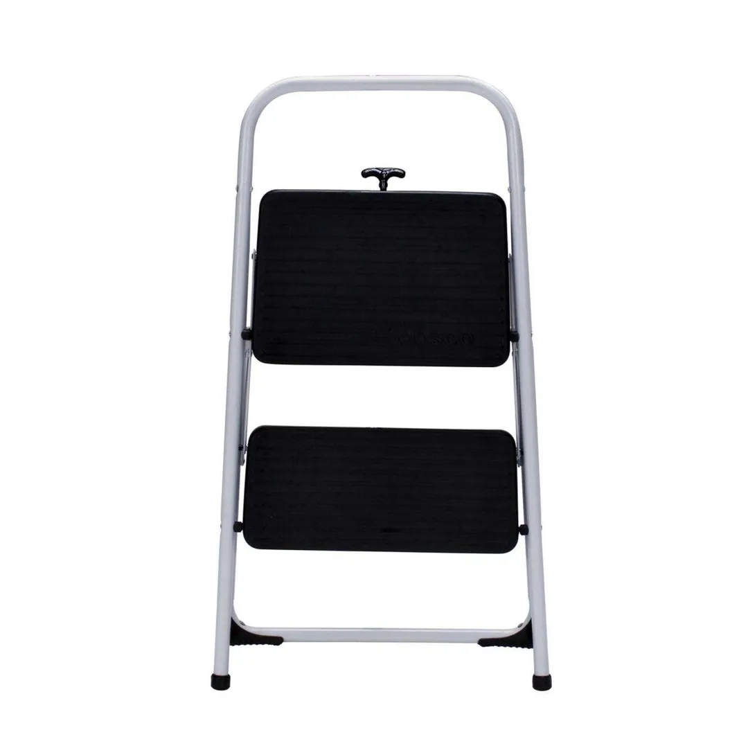Cosco 28.15 in. H X 17.323 in. W X 17.95 in. D 200 lb. capacity 2 step Steel Folding Step Stool, photo 2 of 6