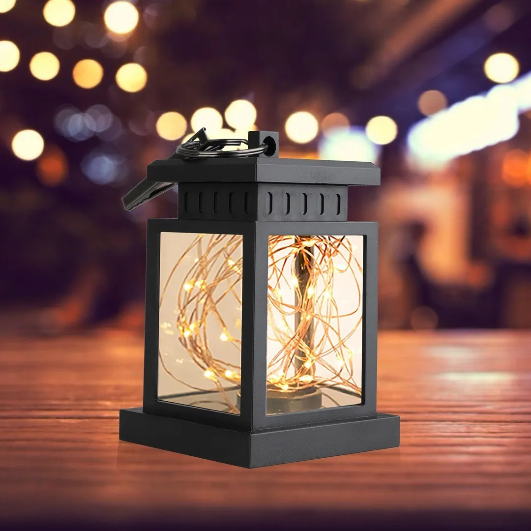 EEEKit Hanging Solar LED Light, Waterproof Solar Copper Wire Lantern, Table Lights, Outdoor Landscaping Lighting, Solar Powered Courtyard Hanging Lamp Decoration for Home, Patio, Garden, Lawn, Party, photo 2 of 9