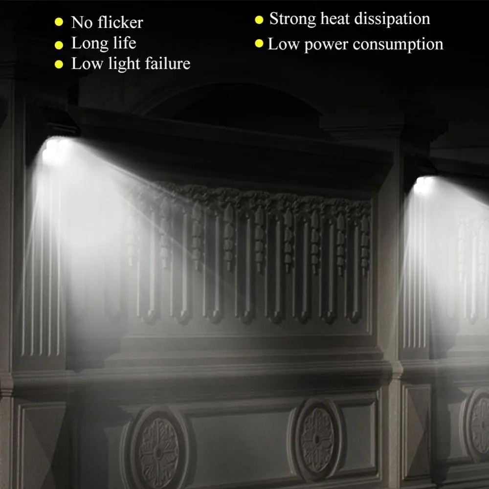 LAFGUR 2 Pack Solar Lights Outdoor Waterproof Wall Light 20 LED Flood Lighting Motion Sensor Auto On/Off Porch Lights for Patio Deck Yard Step Garden, photo 10 of 10