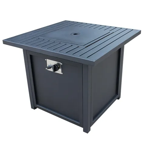 Upland 30” Slat Top Gas Fire Pit Table