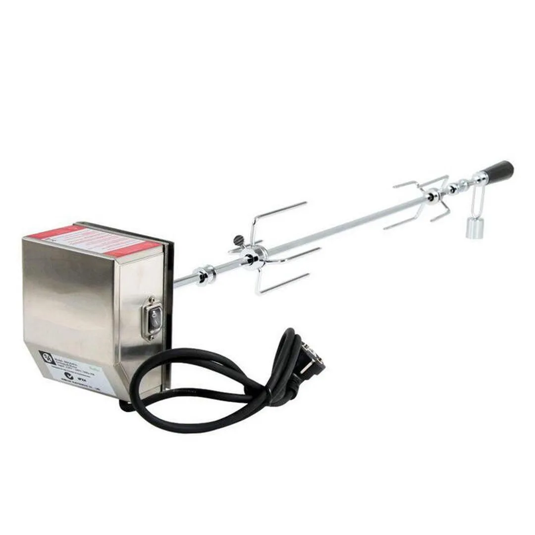 110V  Heavy Duty Universal Grill Replacement Rotisserie Kit - 32Inch Tetragon Spit Rod, 40 lb Stainless Steel Electric Motor, photo 2 of 7