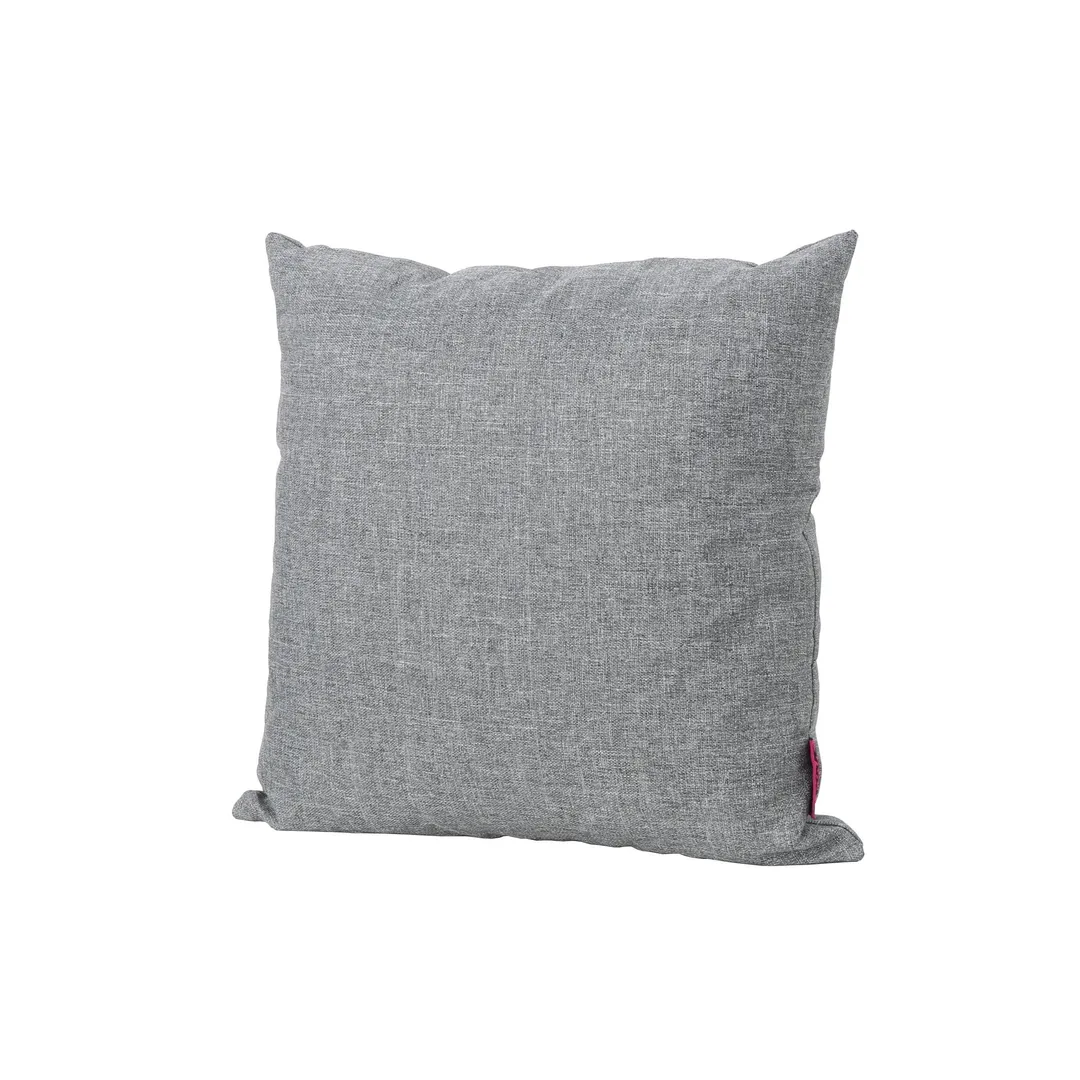 Esme Outdoor Water Resistant Fabric Square Throw Pillow, Set of 2, Grey, photo 3 of 11