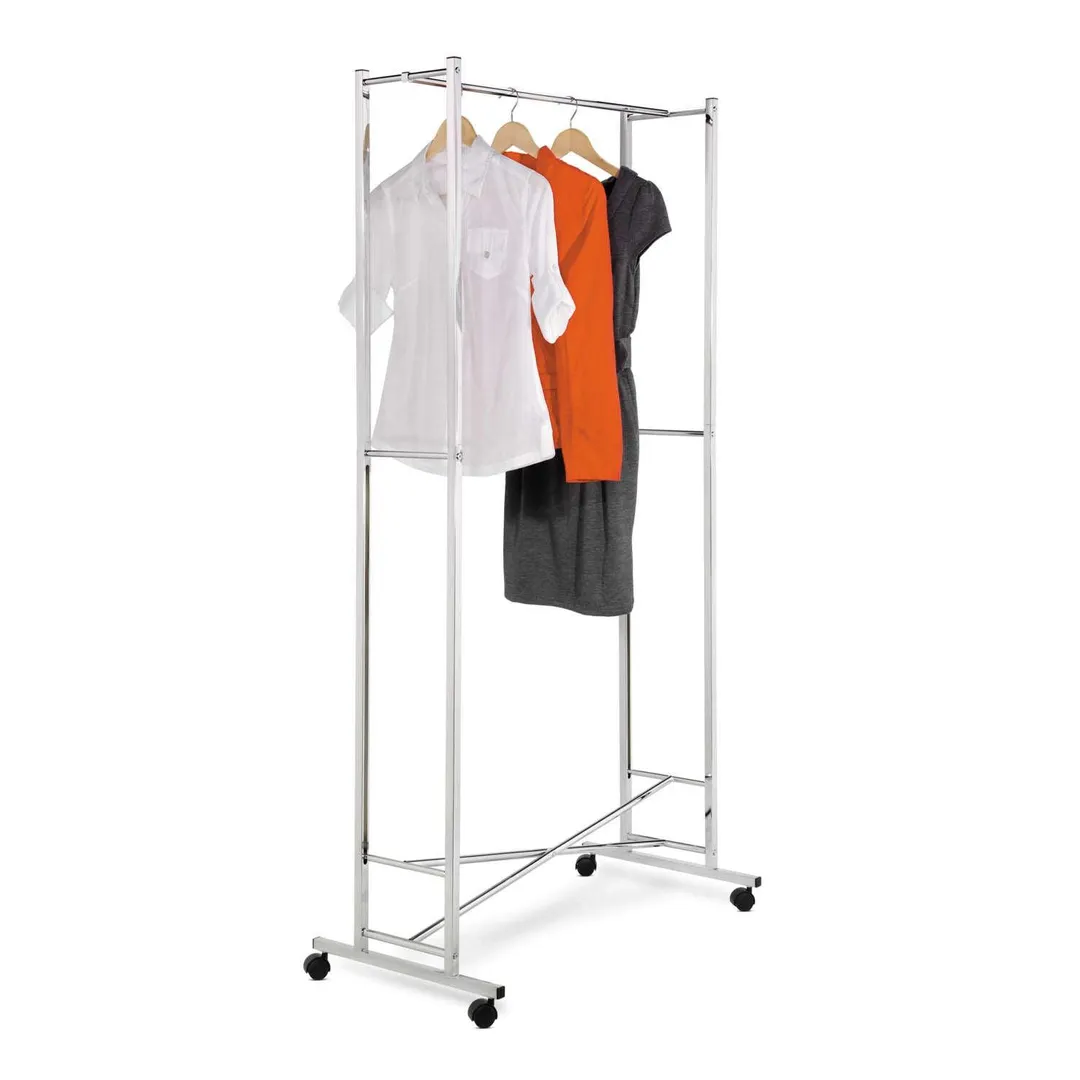 Honey-Can-Do 68 in. H X 18.25 in. W X 34 in. L Steel Garment Rack 1 pk, photo 2 of 3