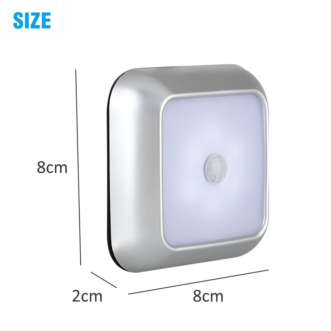 EEEKit 3/1Pcs LED Motion Sensor Light Battery Operated, Stick-on Closet Lights, Automatic Night Safety Lamp for Hallway Stair Step Cabinet Kitchen Garage Bathroom, Wireless Wall Lamp for Home Indoor, photo 9 of 10