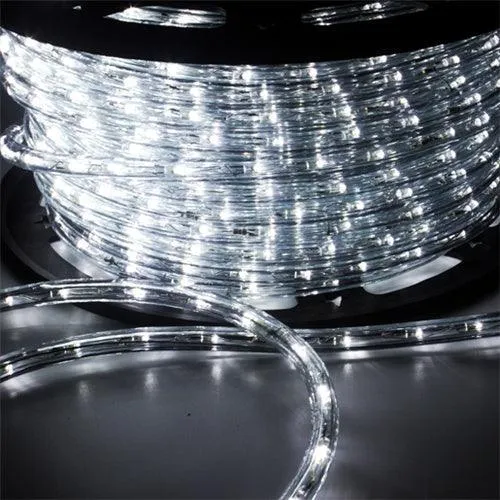 Ainfox 110V 150 Ft. 2 Wire Led Rope Lights,Christmas Lights Waterproof Indoor Outdoor Use for Backyard Party Christmas Thanksgiving Decoration(Cold White), photo 2 of 4
