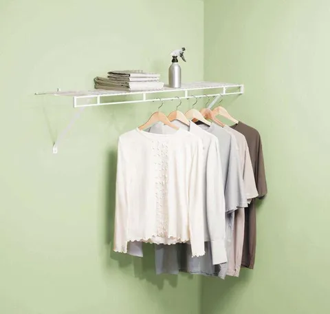 Rubbermaid 48 in high · 12 in wide · 48 in long Steel Wardrobe Shelf Kit 1 each