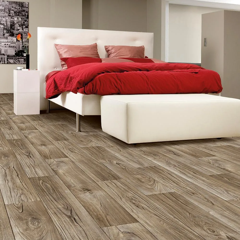 IVC Mild Grey Oak Residential Vinyl Sheet, Sold by 13.2 ft. Wide x Custom Length, photo 2 of 27
