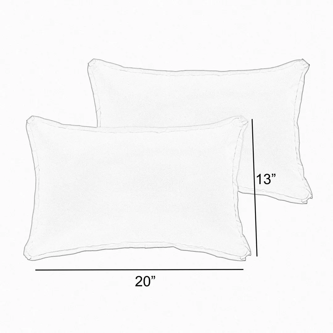 Mozaic Company Sunbrella Outdoor Lumbar Pillow with Flange Edge - Set of 2, photo 7 of 9