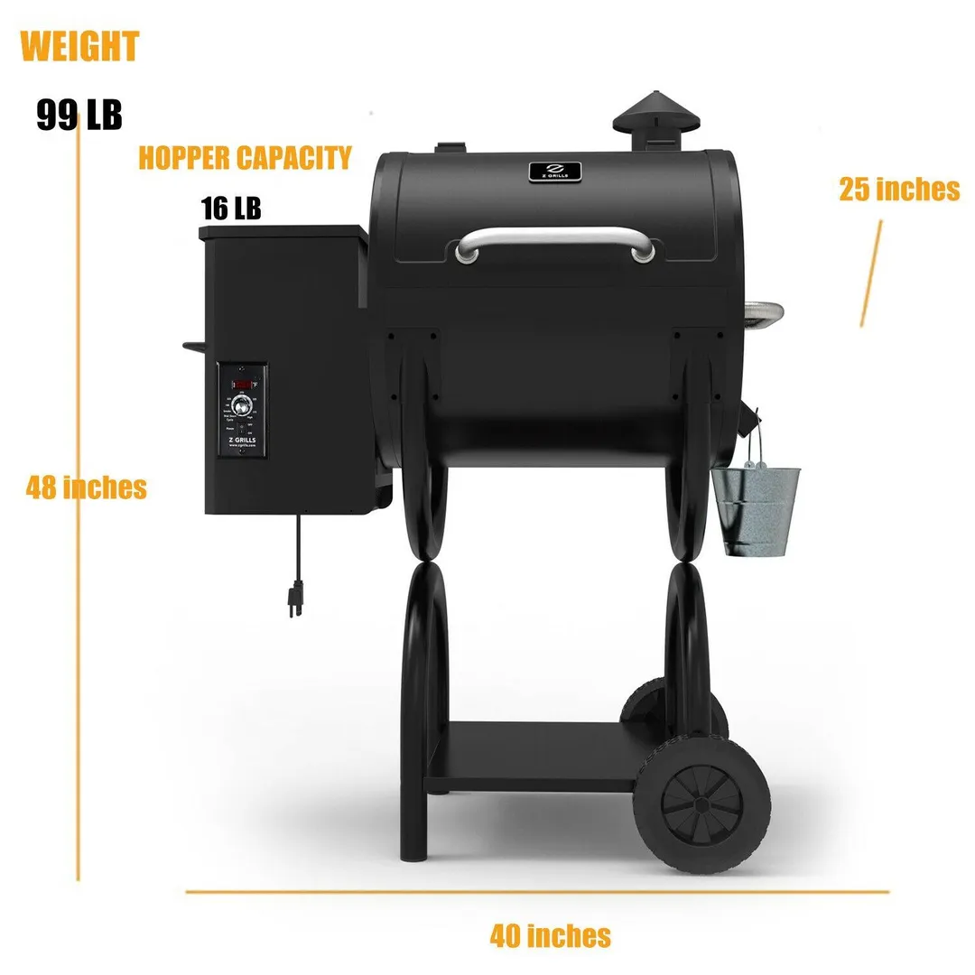 Z Grills 550A Smart Wood Pellet Grill 6 in1 Outdoor BBQ Smoker 590 SQ Inches Cooking Area, photo 6 of 7