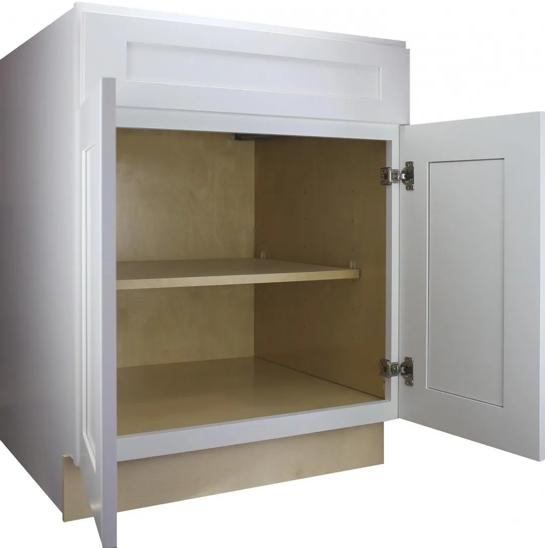 Cabinet Mania:  White Shaker - B27 - Base Cabinet 27" Wide RTA Kitchen Cabinet - Ready to Assemble - 100% All Wood Construction, ARB265Wt Price Online, photo 3 of 4