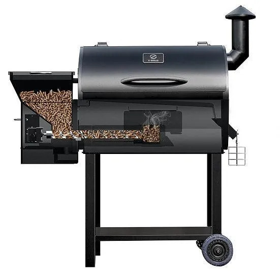 Portable Party Wood Pellet BBQ Grill & Smoker 700 Cooking Area 8-in-1 Grill, photo 8 of 12