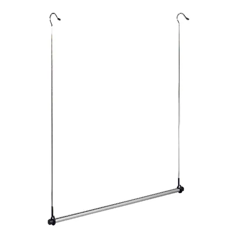 Whitmor 30-13/16 in high · 2 in wide · 34-1/2 in long Chrome Closet Hook 1 pk